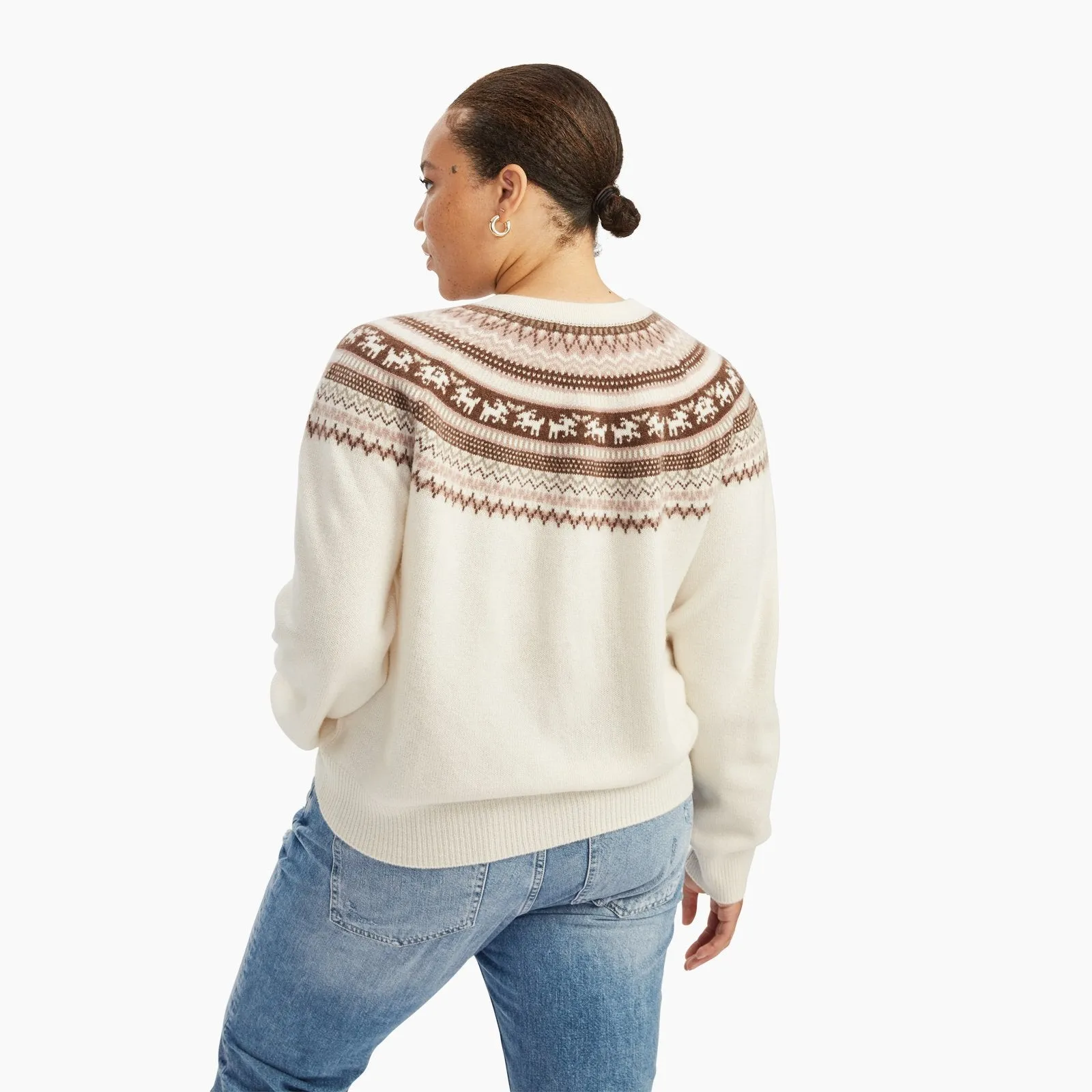 Cashmere Goat Fair Isle Cardigan