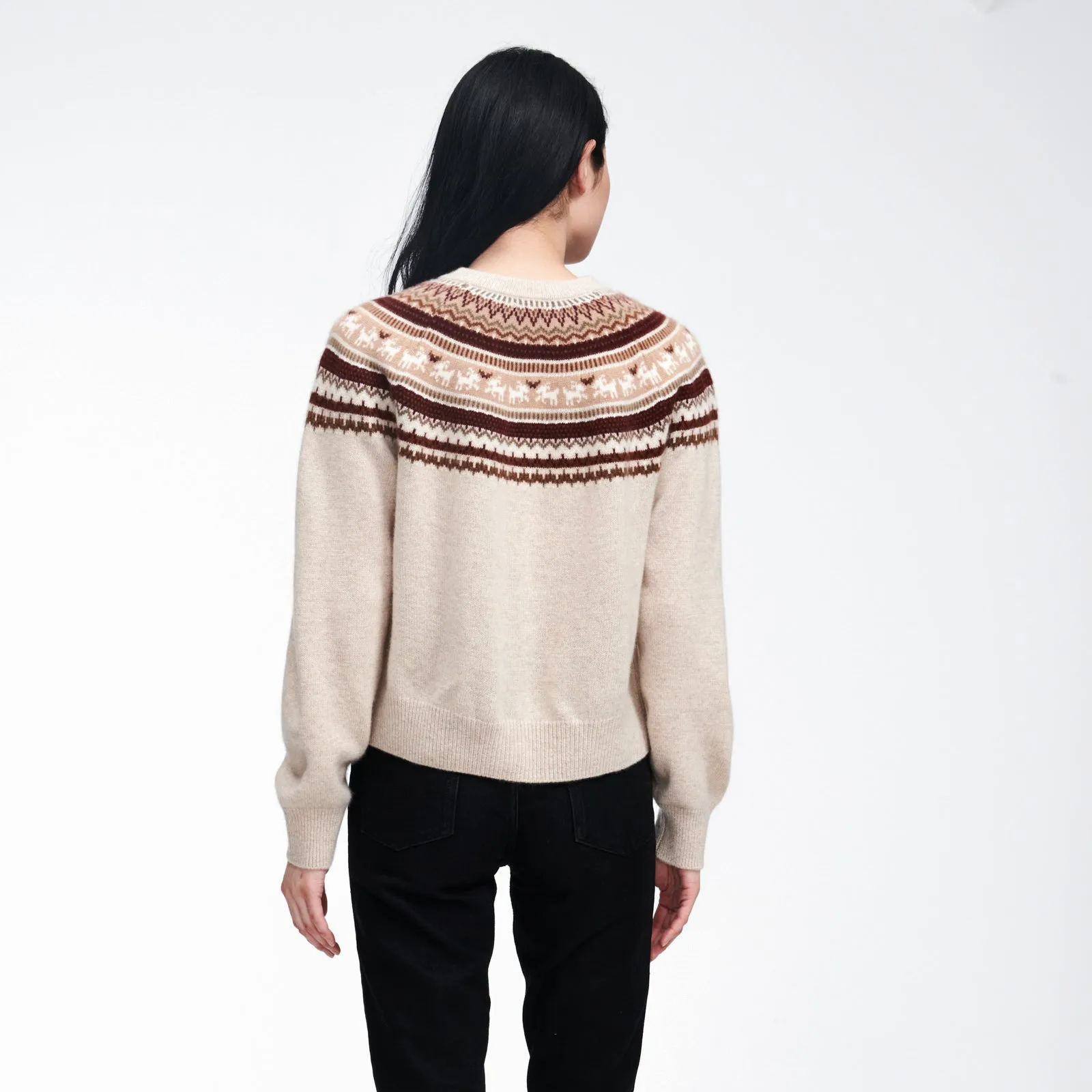 Cashmere Goat Fair Isle Cardigan