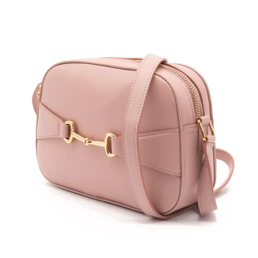 Celine Camera Crecy 191353 Bus 38no Cross Body Pink Leather Shoulder Bag