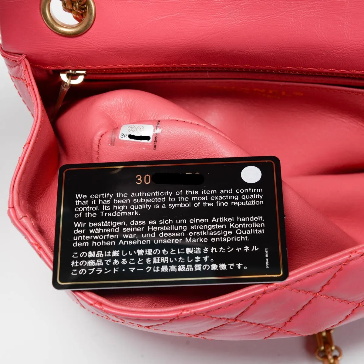 Chanel Pink Aged Calfskin Reissue Mini Flap Bag