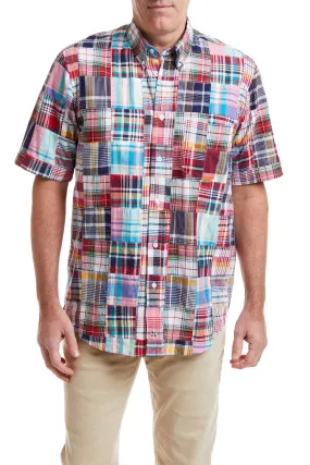 Chase Short Sleeve Shirt Hingham Patch Madras