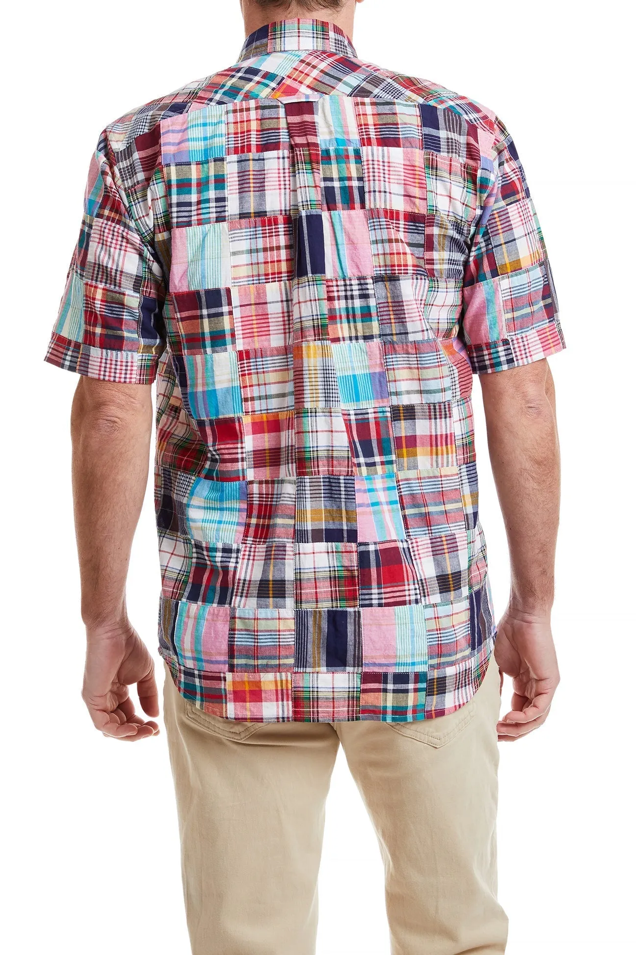 Chase Short Sleeve Shirt Hingham Patch Madras