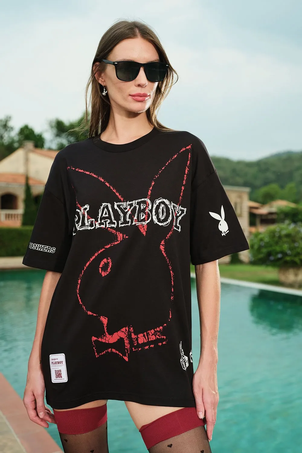 Cherry Playboy Oversized T-shirt