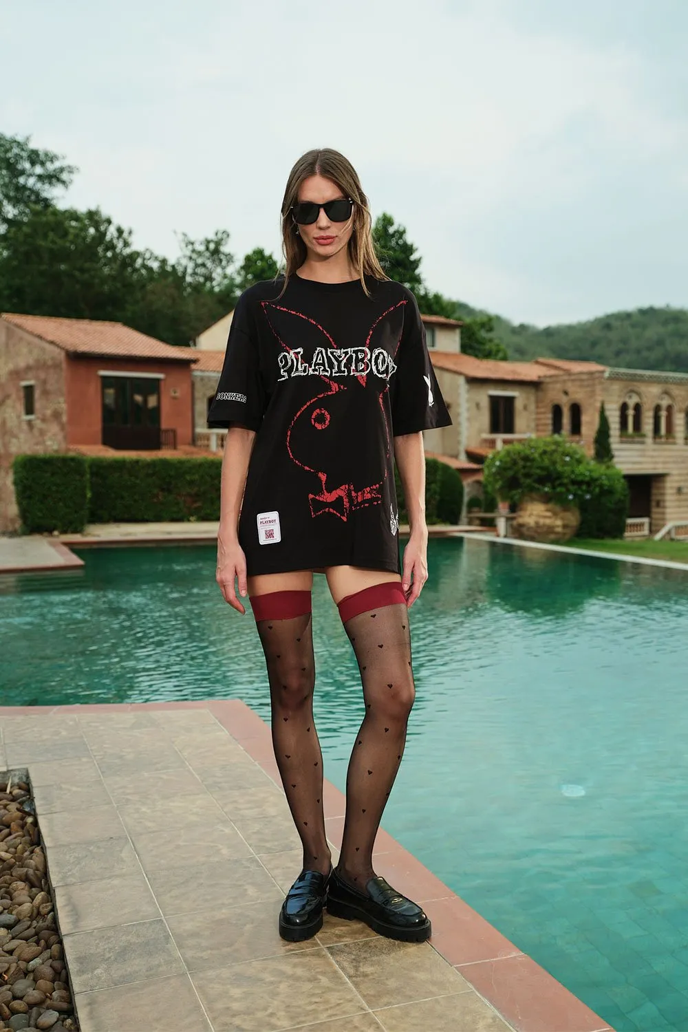 Cherry Playboy Oversized T-shirt