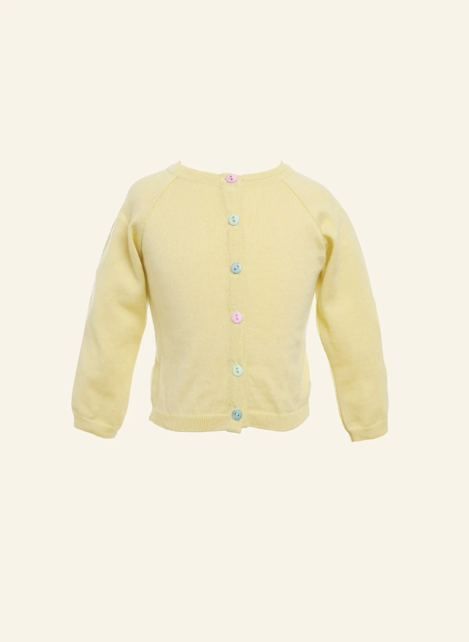 Children's Classic Cardigan - Lemon