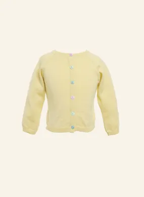 Children's Classic Cardigan - Lemon