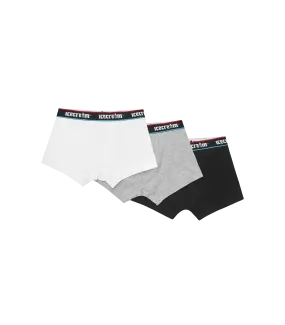 CLASSIC BOXER SHORT 3-PACK - BLACK/GREY/WHITE