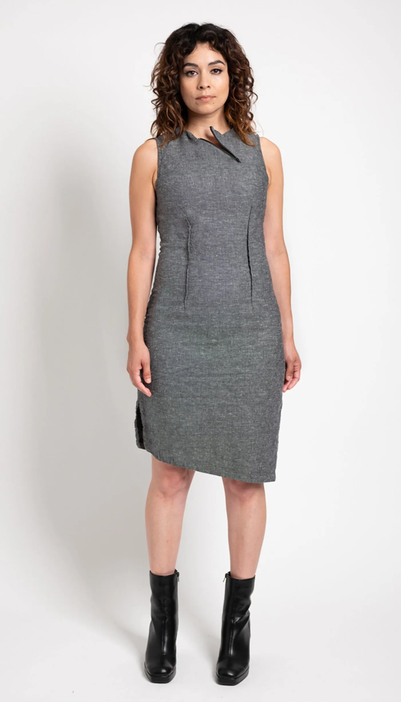 Classic Cut Out Dress /Varied Stitch Texture