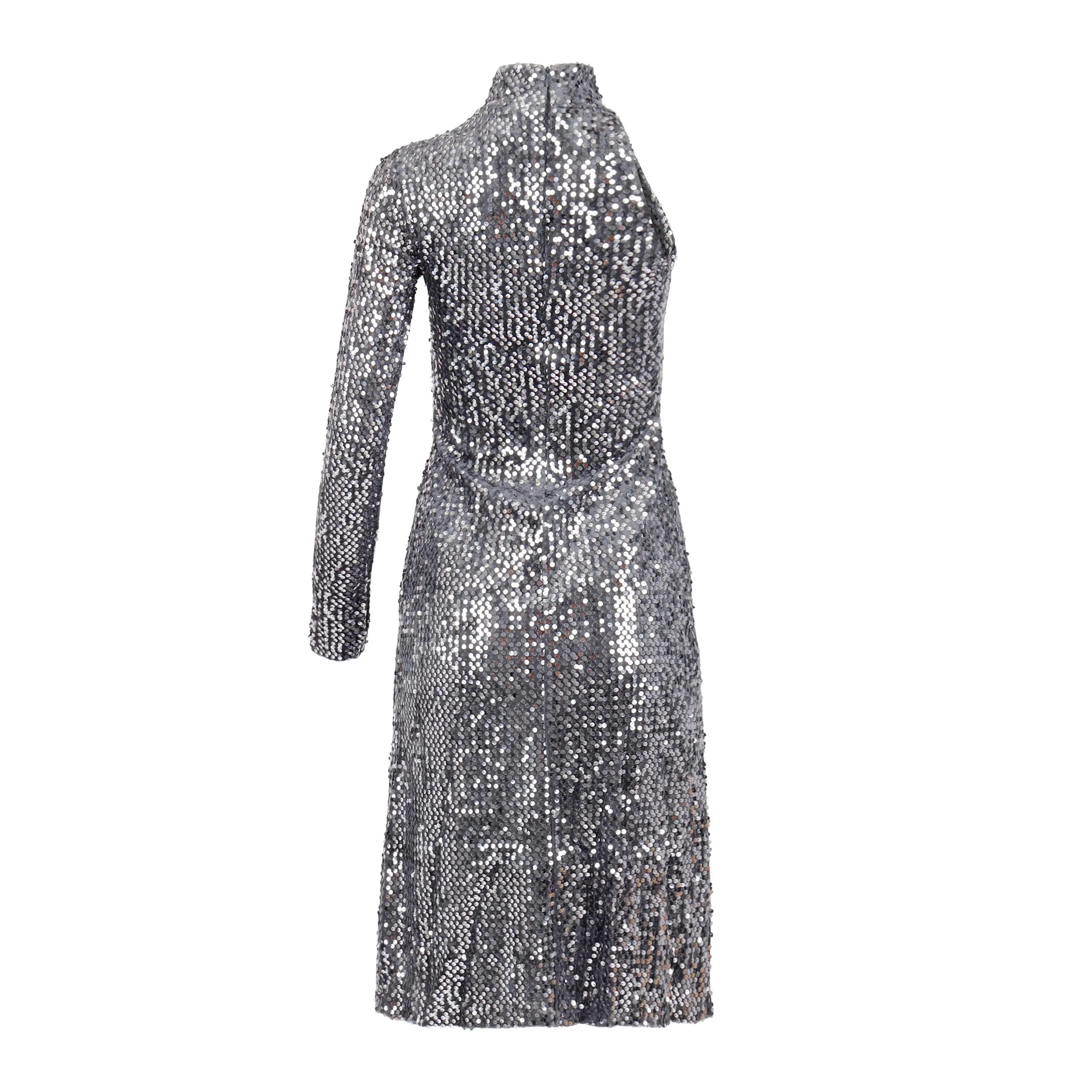 Classyana Sequins Dress - Grey