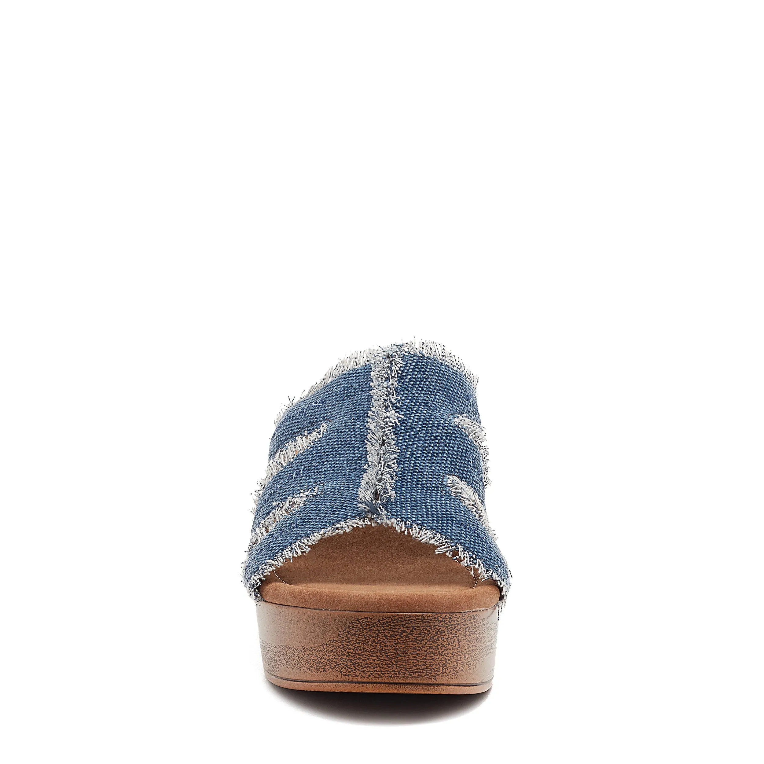 Clipper Blue Platform Sandals