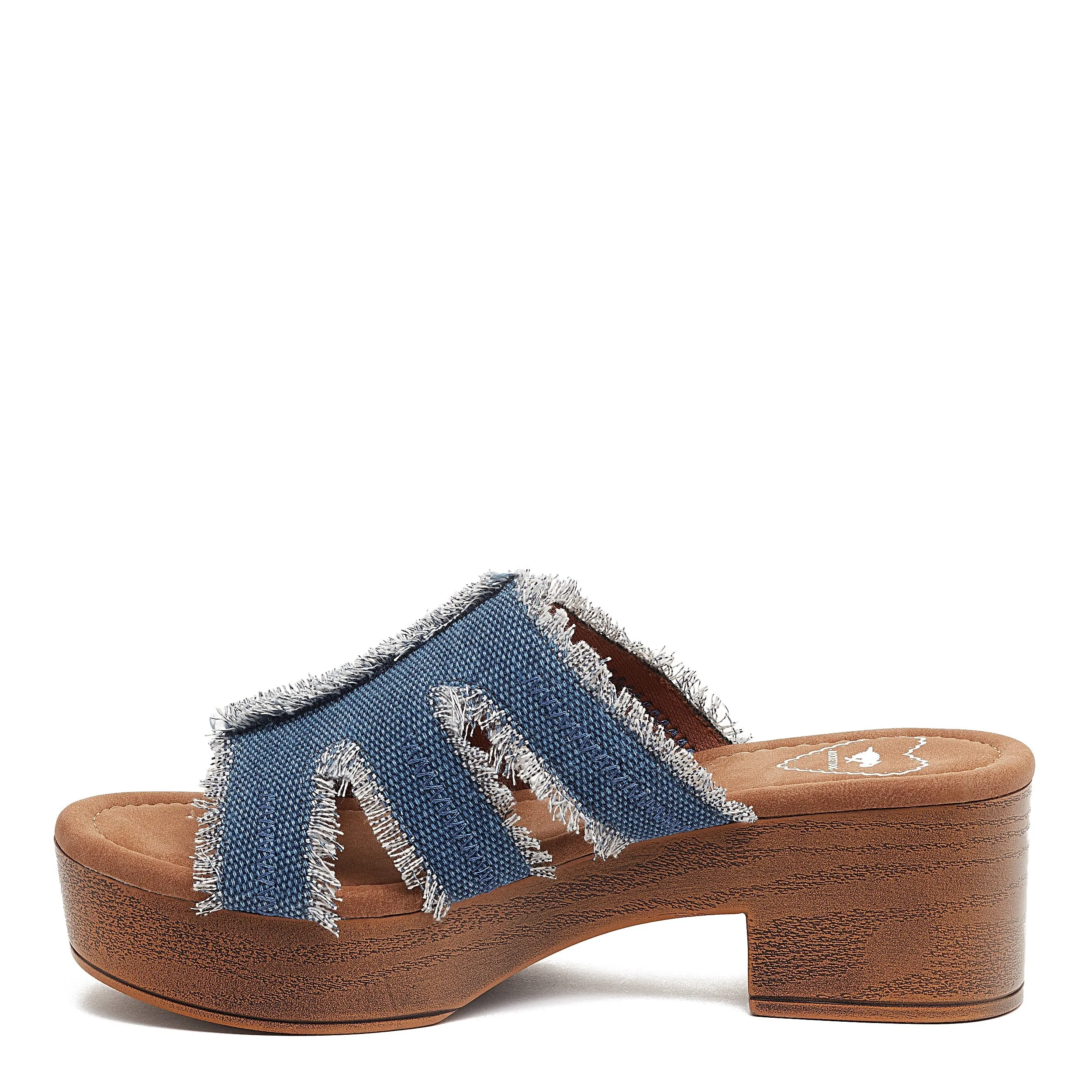 Clipper Blue Platform Sandals