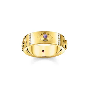 Cosmic Talisman Ring with colourful stones