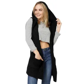 Cozy Knit Hooded Vest