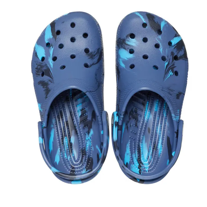 Crocs Kids - Marbled Clog Navy Youths