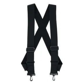 CTM® Elastic TSA Compliant Side Clip Suspenders with Swivel Hook Ends