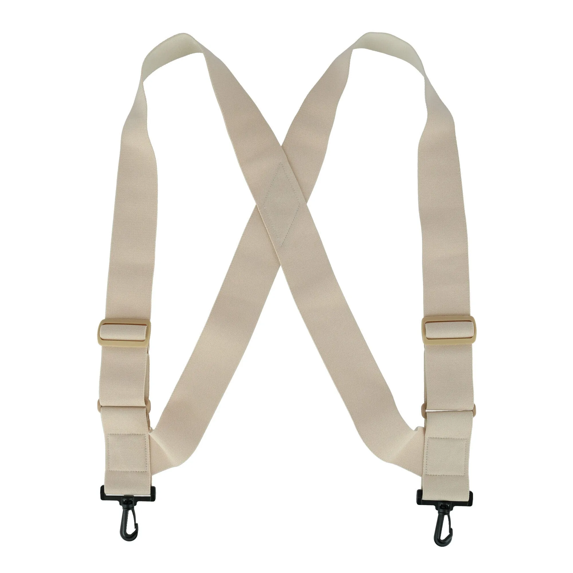 CTM® Elastic TSA Compliant Side Clip Suspenders with Swivel Hook Ends