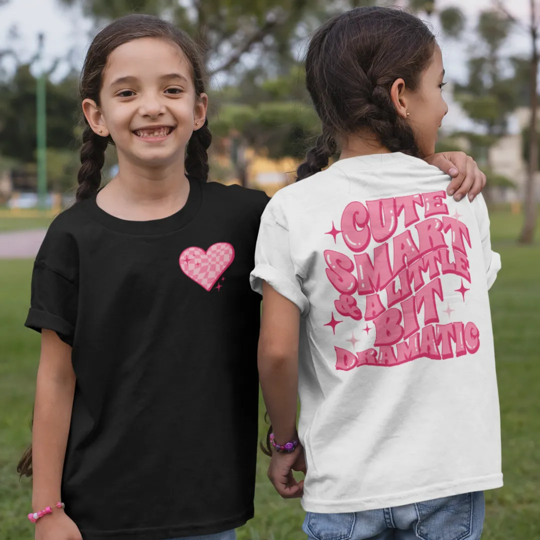 Cute, Smart & A Little Bit Dramatic Youth & Toddler Graphic Tee