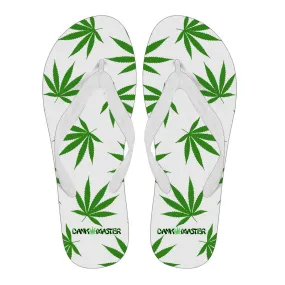 Dank Master Green Weed Leaf Flip Flops