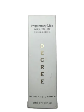 decree by dr aj sturnham Preparatory Mist 75ml