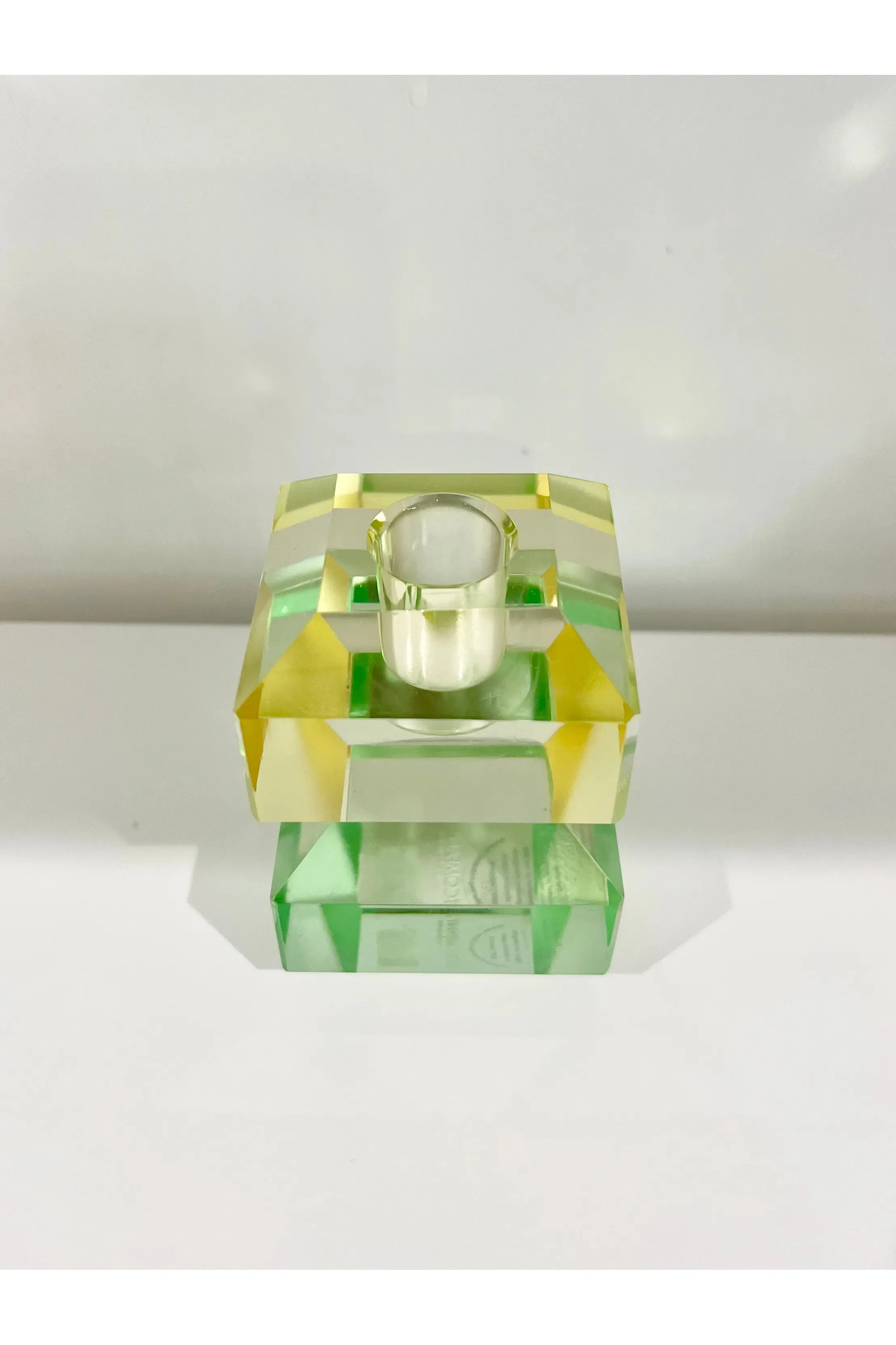 Diamond Green Candle Holder