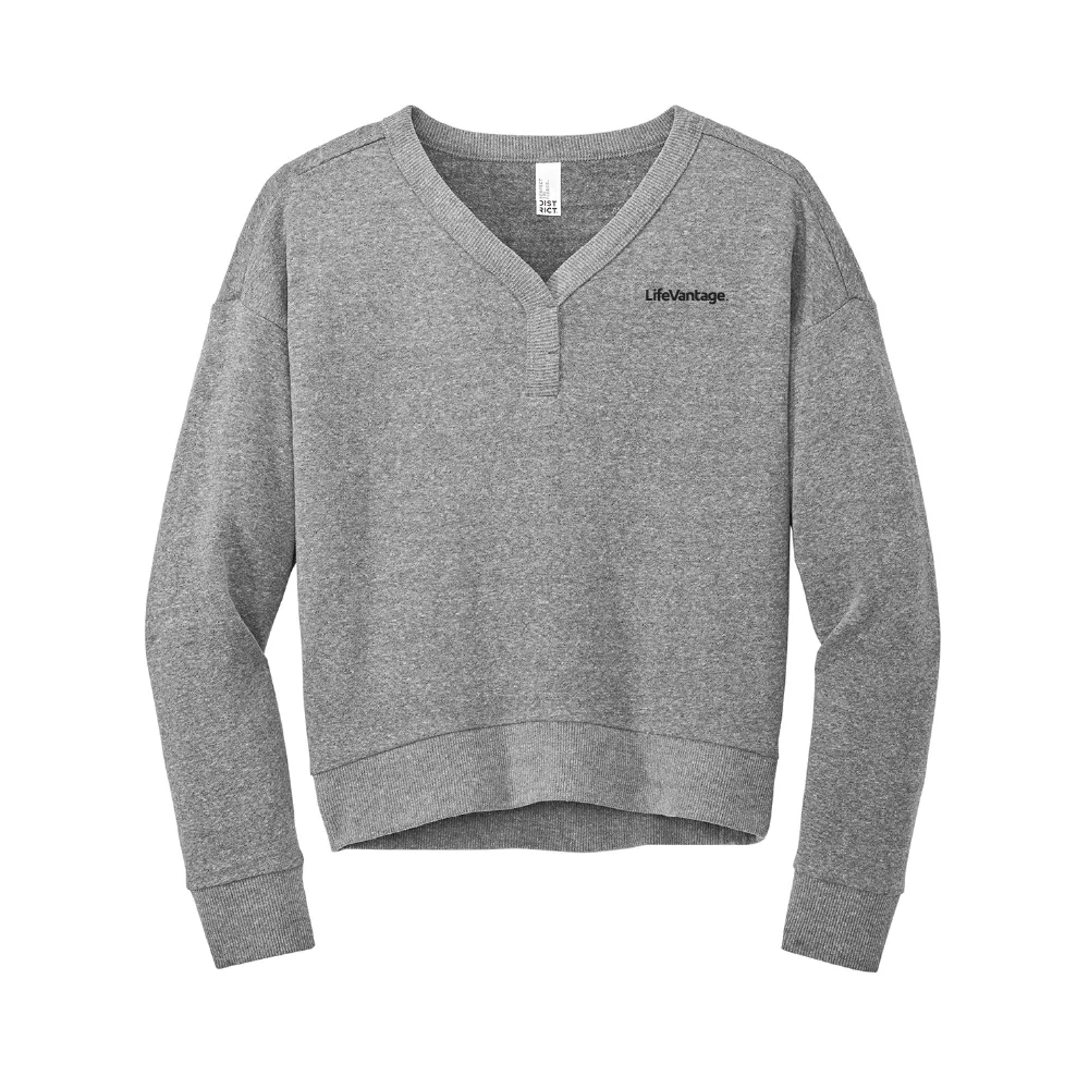 District® Women’s Perfect Tri® Fleece V-Neck Sweatshirt