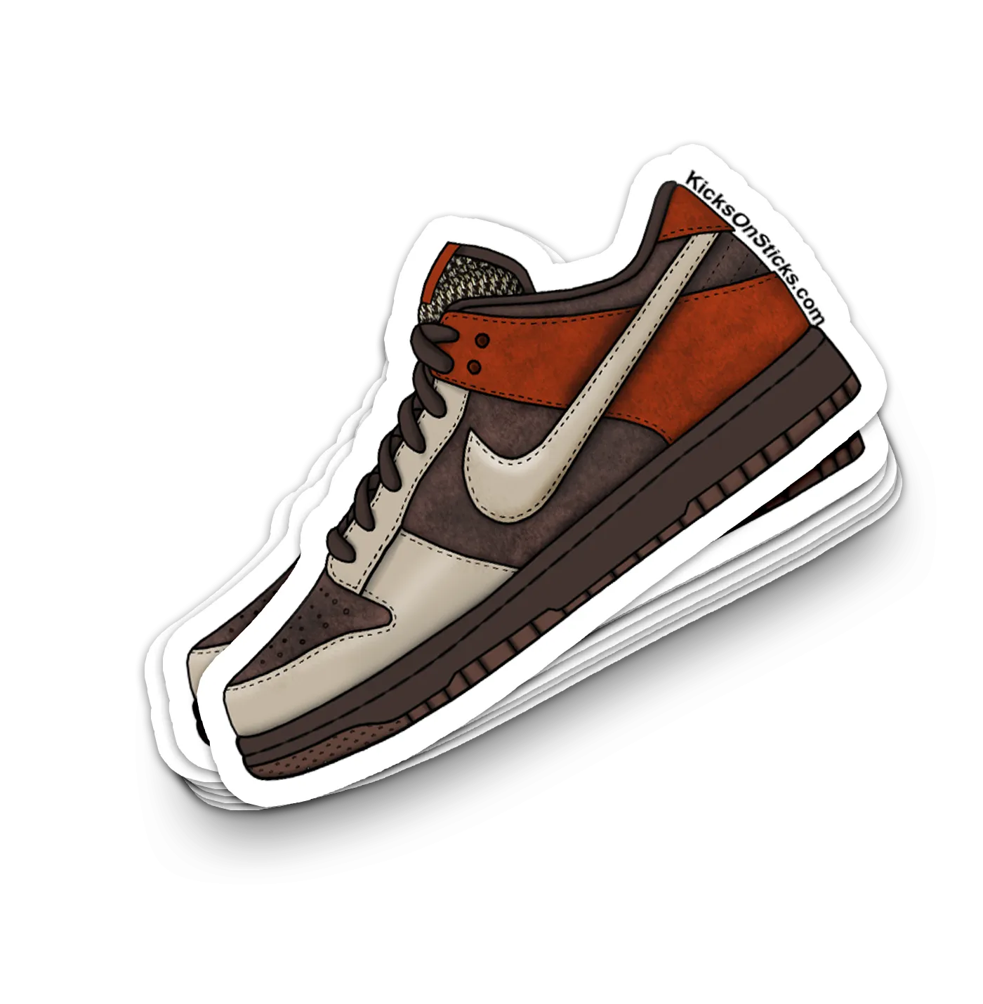 Dunk Low "Red Panda" Sneaker Sticker