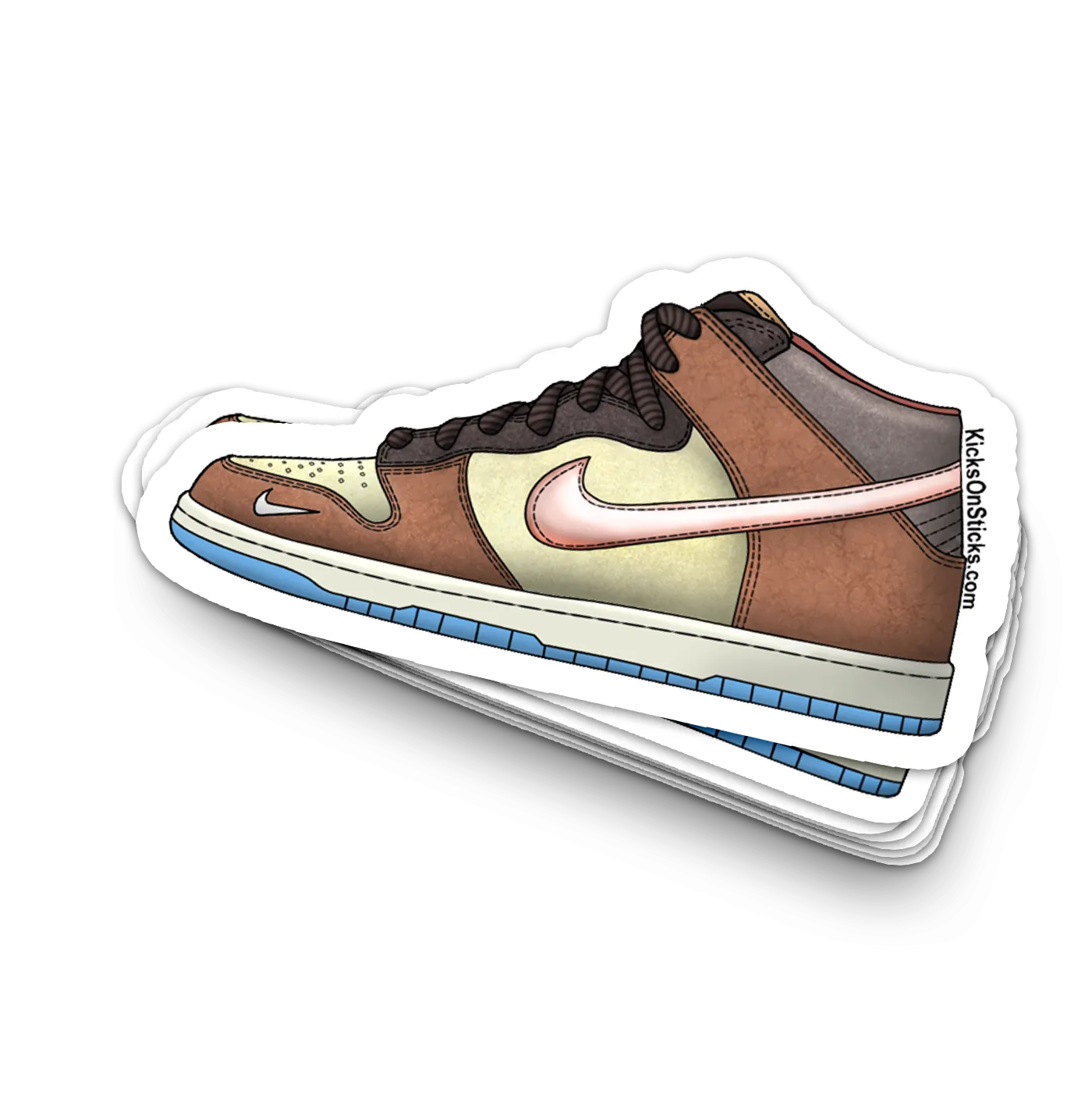 Dunk Mid "Social Status Chocolate Milk" Sneaker Sticker