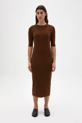 Ella Midi Dress Burnt Ochre