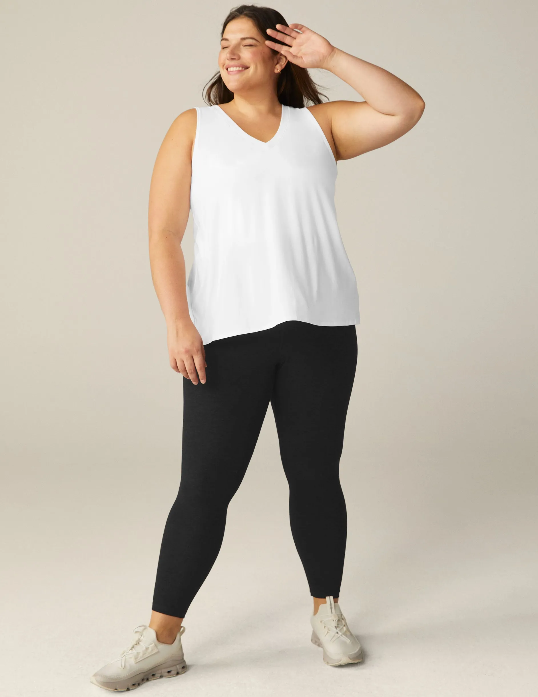 Featherweight All About It Split Back Tank (1X-4X)