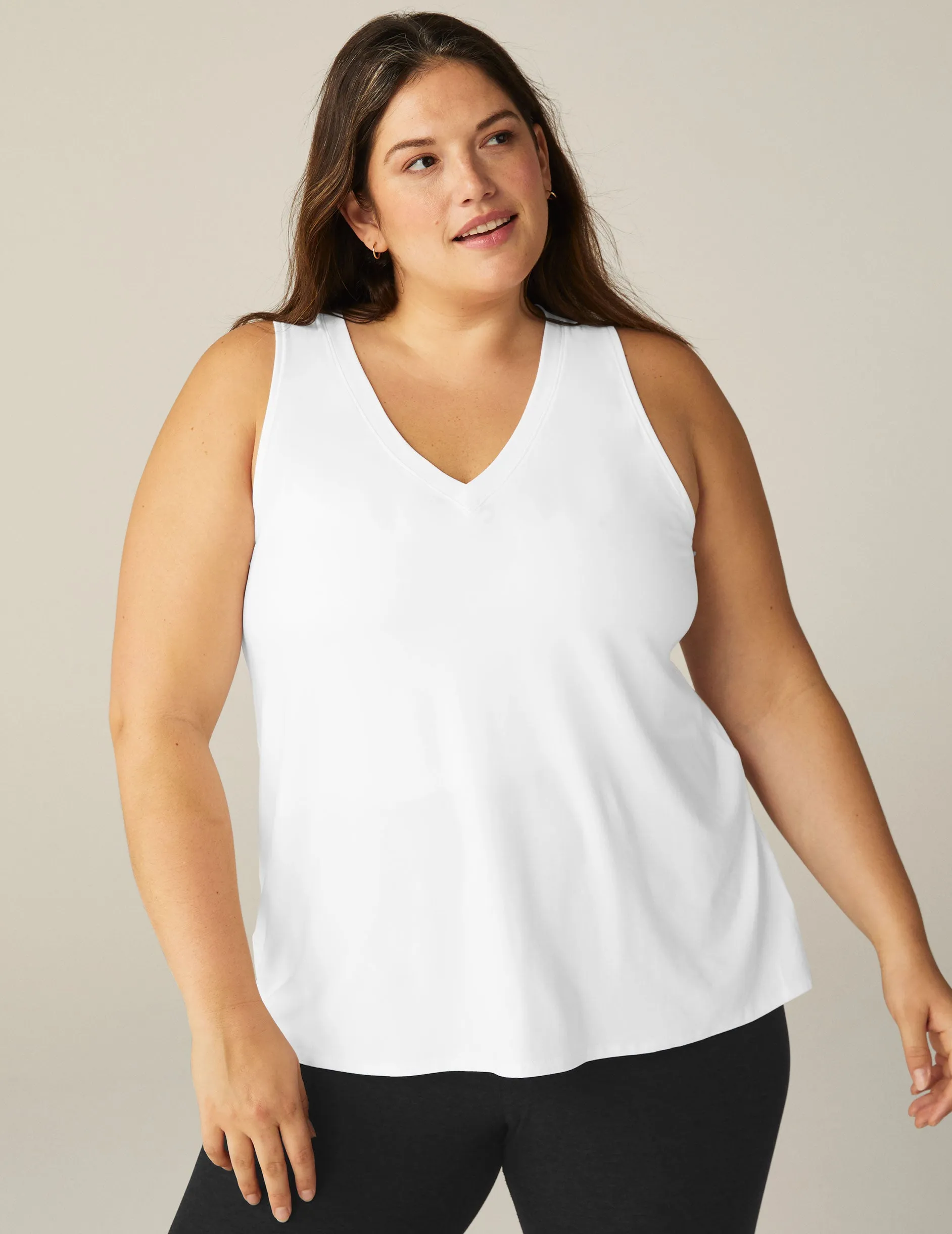 Featherweight All About It Split Back Tank (1X-4X)