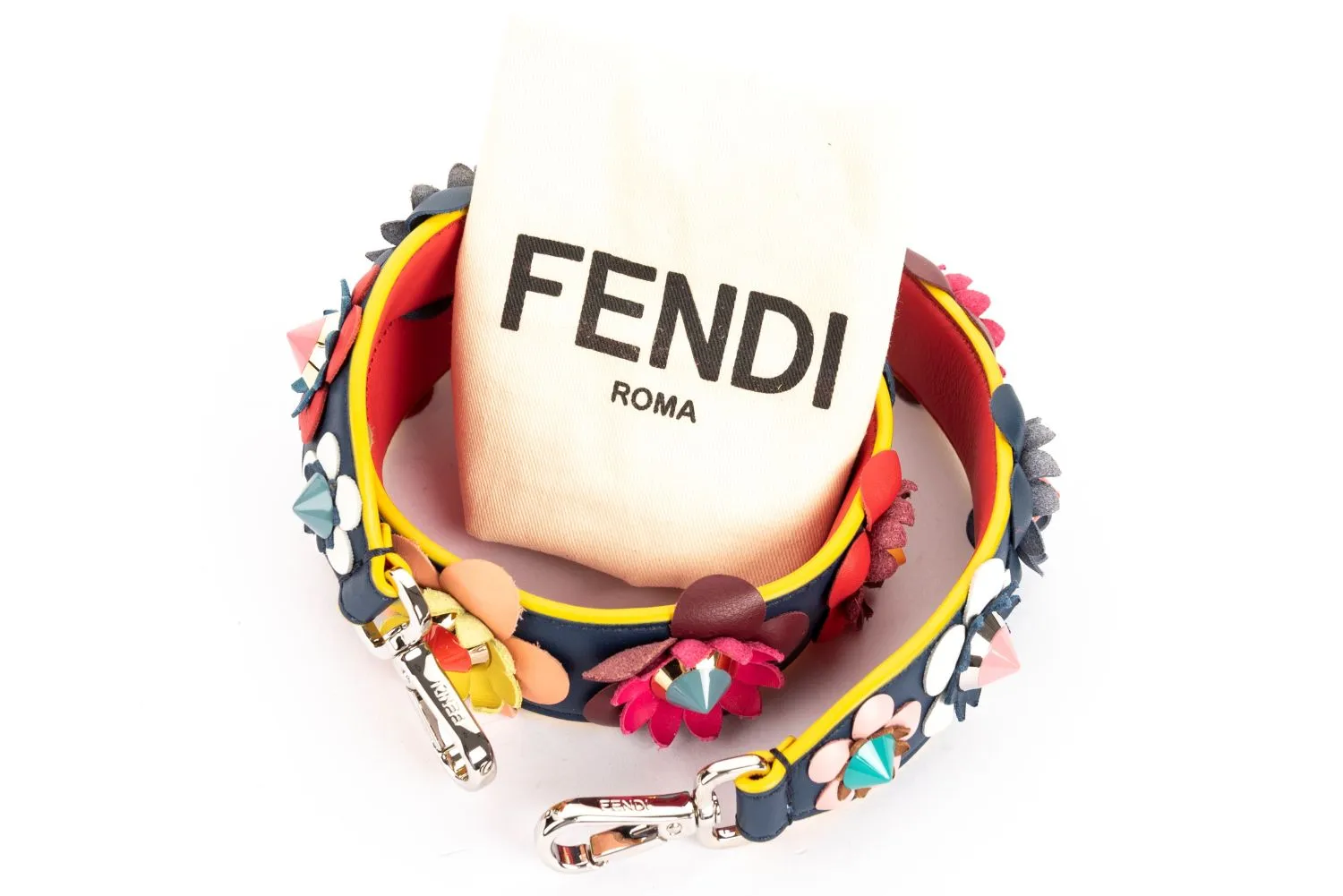 Fendi Strap You Flower Icons, with Dust Cover