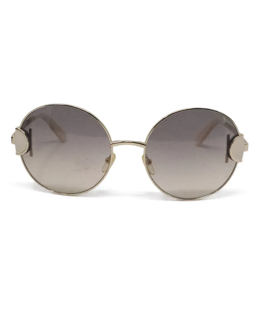 Ferragamo Brown & Beige Sunglasses