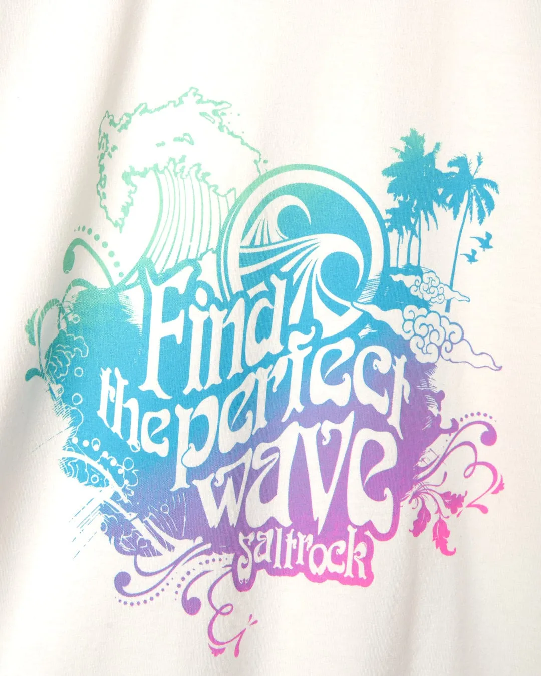 Find The Perfect Wave - Womens Short Sleeve T-Shirt