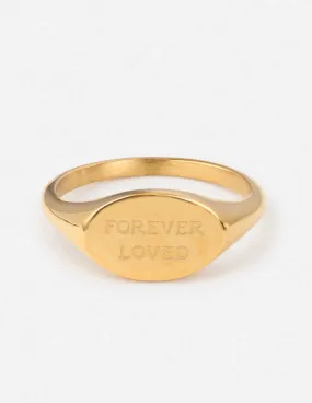 Forever Loved Oval Signet Ring