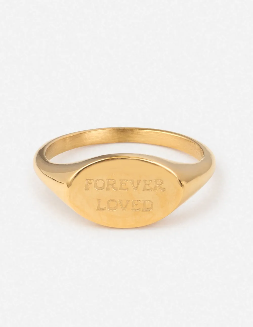 Forever Loved Oval Signet Ring