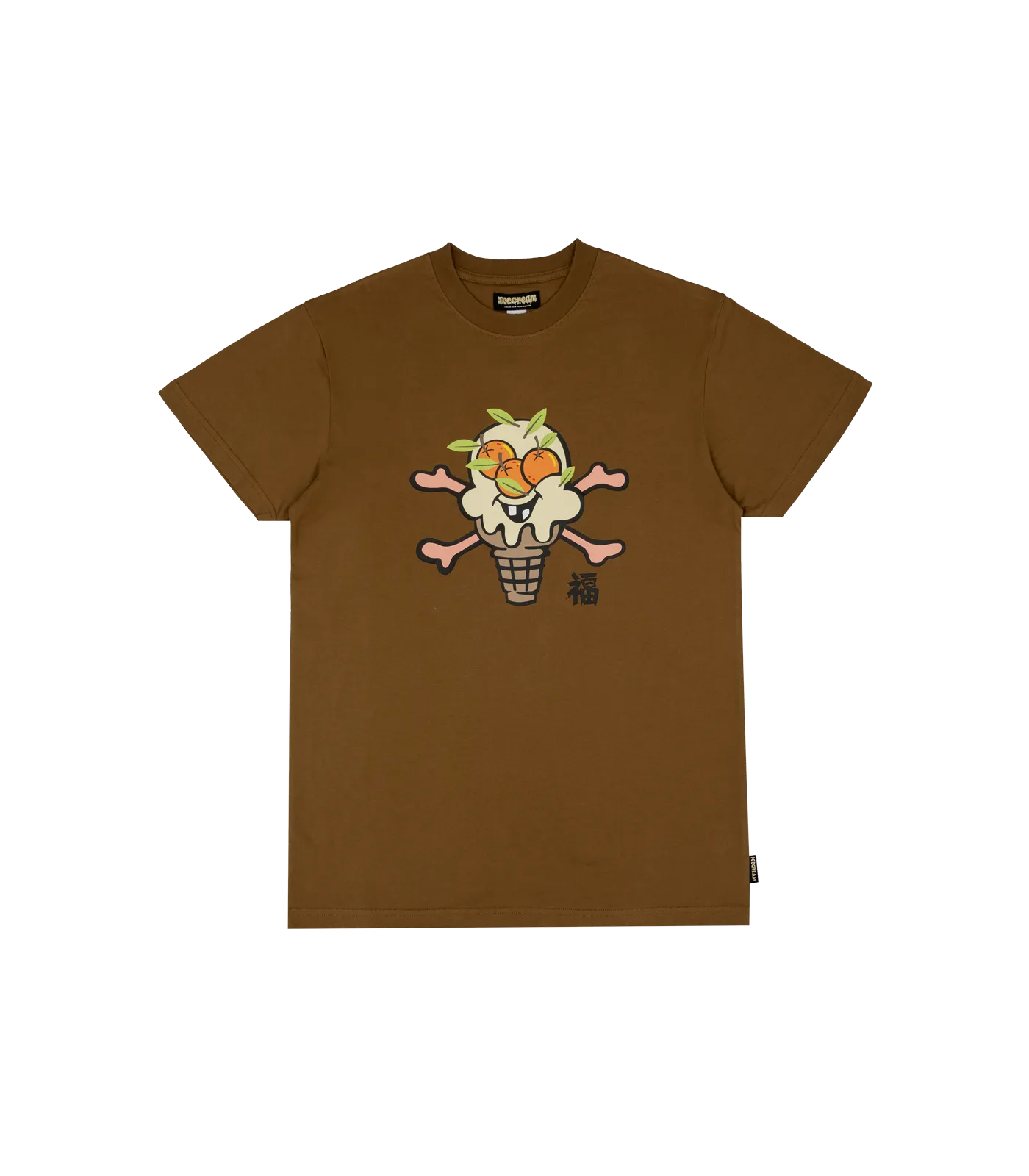 FRUITFUL ICECREAM TEE - BROWN