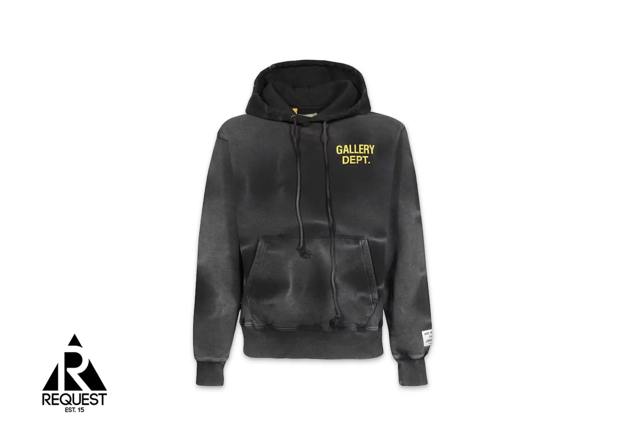 Gallery Dept. Sun Faded English Logo Hoodie Black