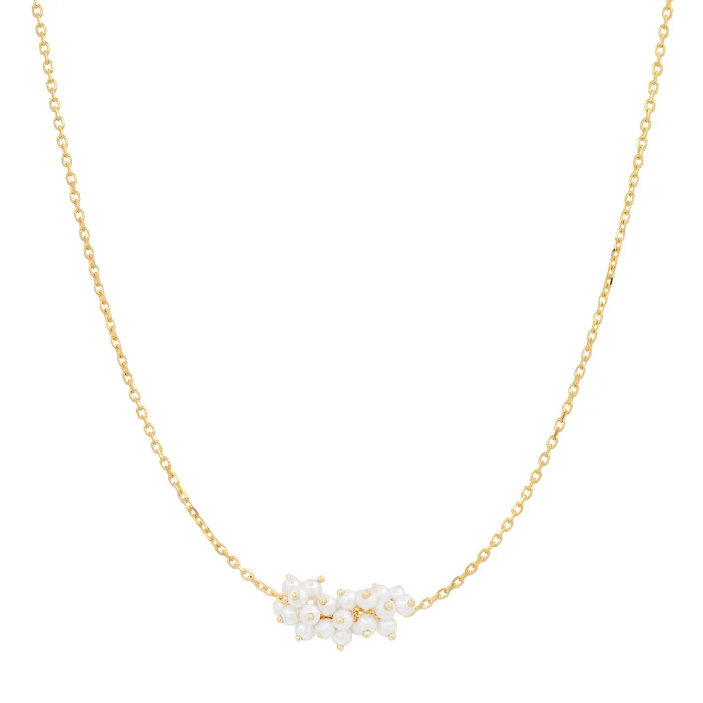 Gold Vermeil Chain with Freshwater Pearl Cluster