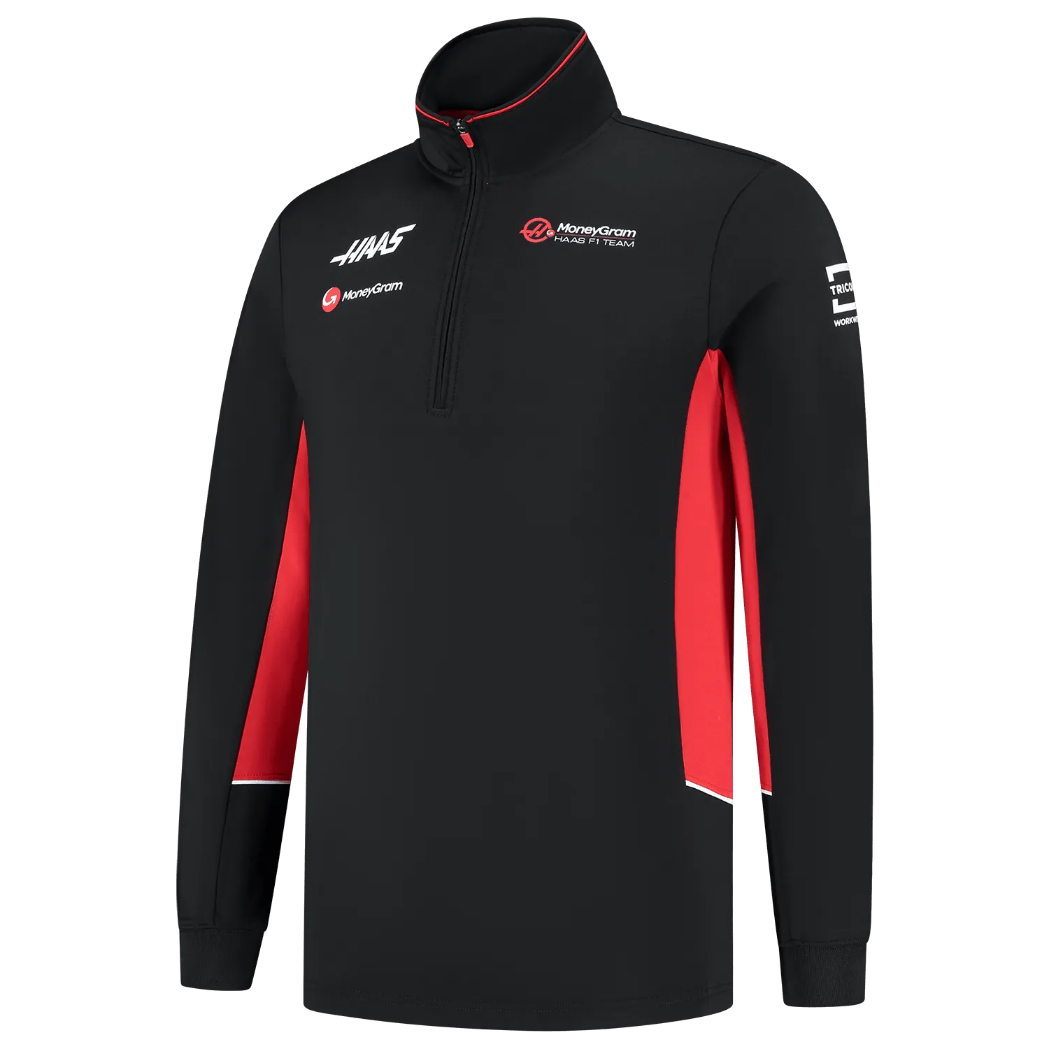 Haas Racing F1 2024 Team 1/4 Zip Fitted Sweater - Black