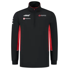 Haas Racing F1 2024 Team 1/4 Zip Fitted Sweater - Black