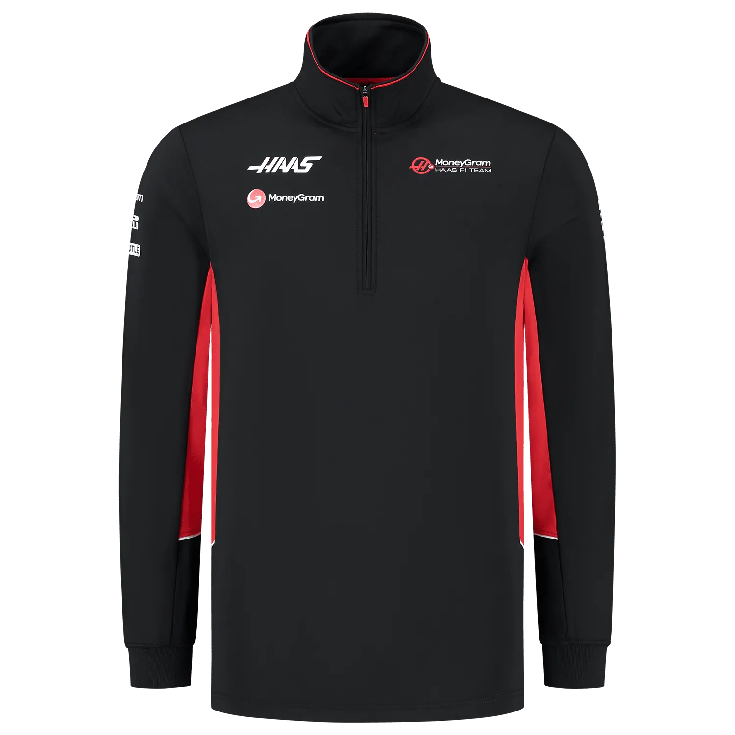 Haas Racing F1 2024 Team 1/4 Zip Fitted Sweater - Black