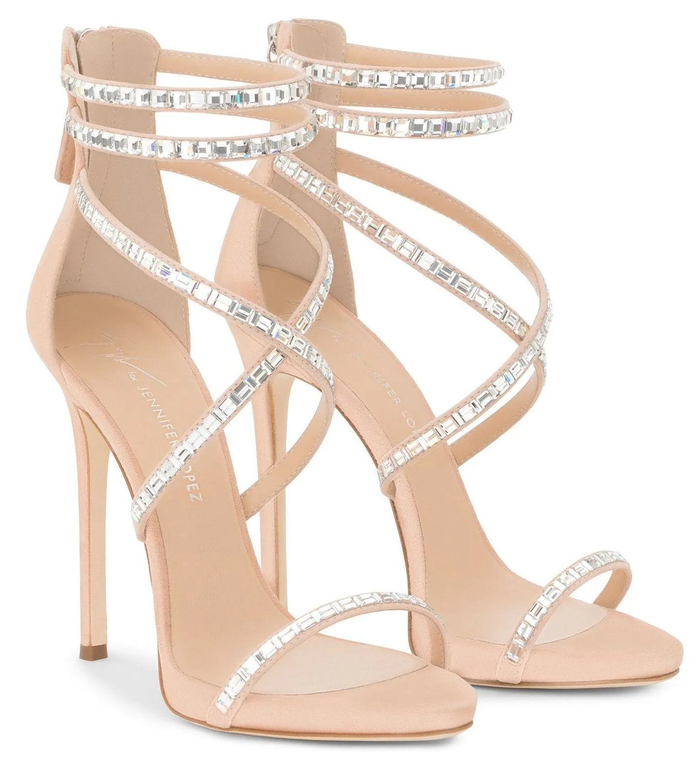 'Harley' Embellished Sandals - Black or Nude