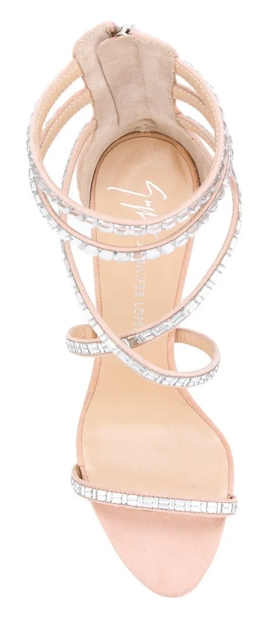 'Harley' Embellished Sandals - Black or Nude