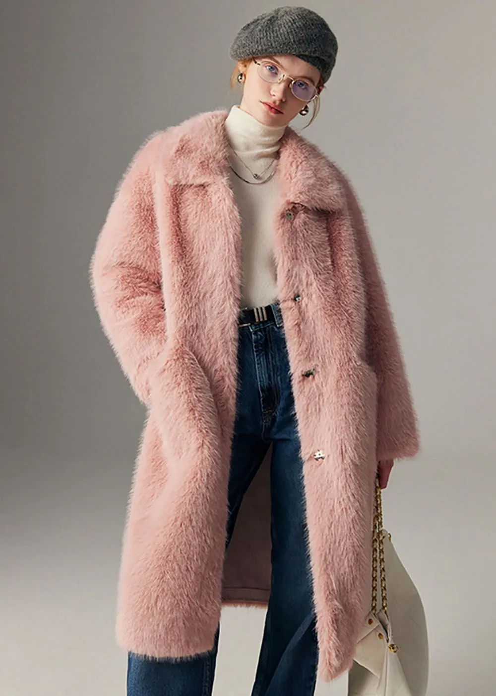 High Pile Fur Long Coat