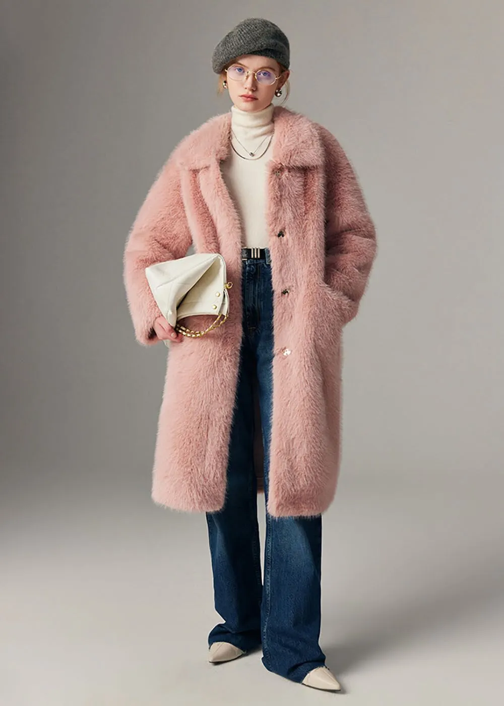 High Pile Fur Long Coat