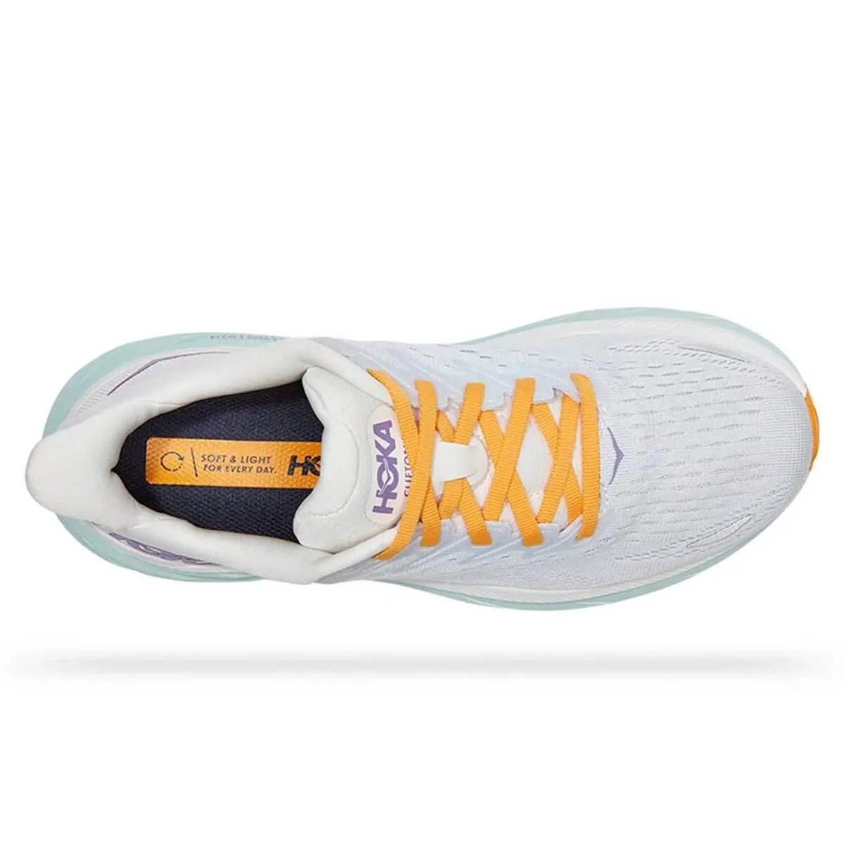 Hoka Clifton 8 Wide Womens | Blanc De Blanc / White