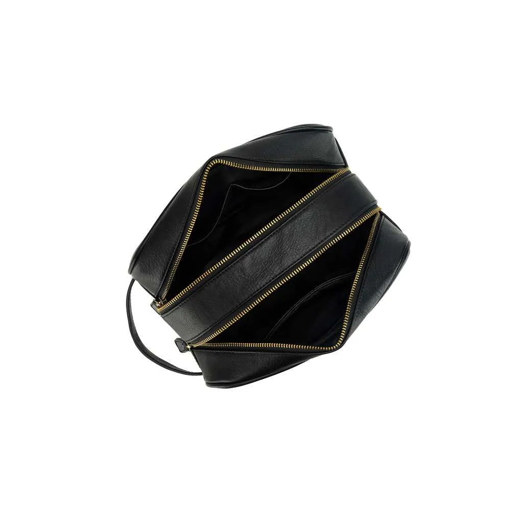 Hugo  Wash Bag Black ( with black & White Strip )