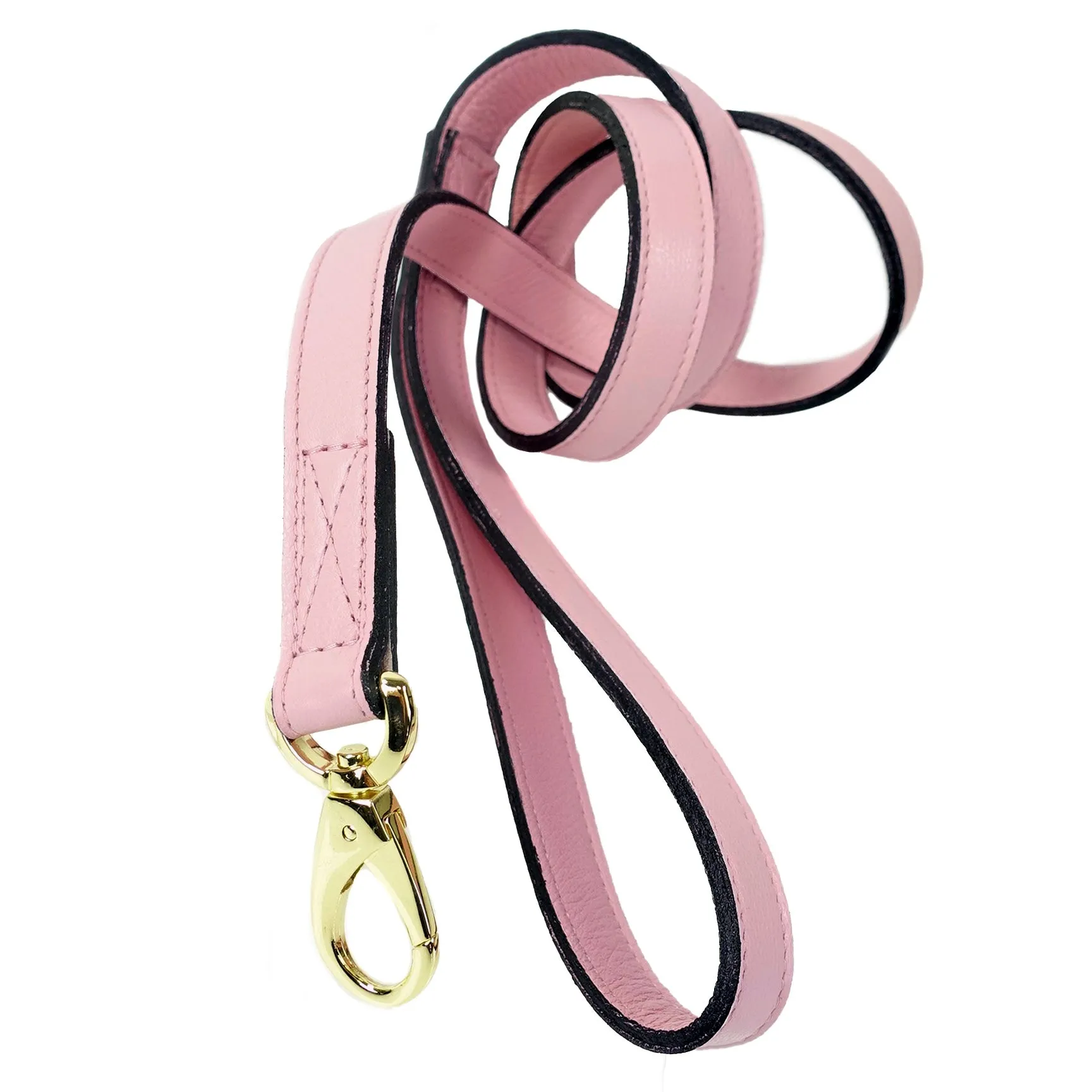 Hugs & Kisses Dog Leash in Sweet Pink & Gold