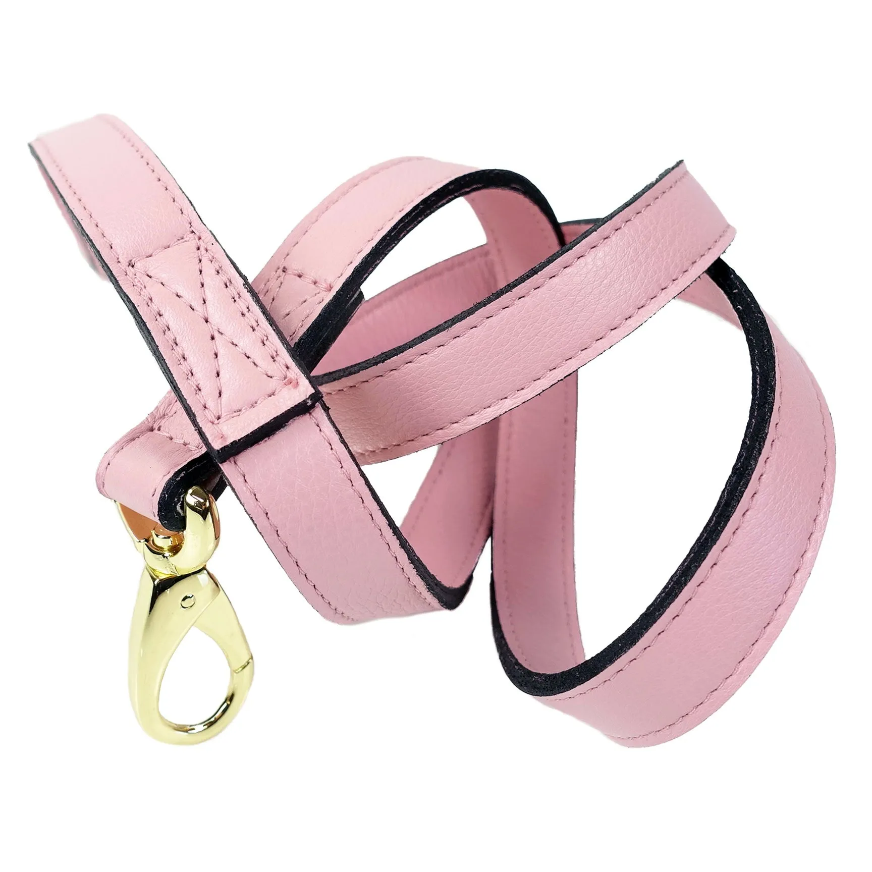 Hugs & Kisses Dog Leash in Sweet Pink & Gold