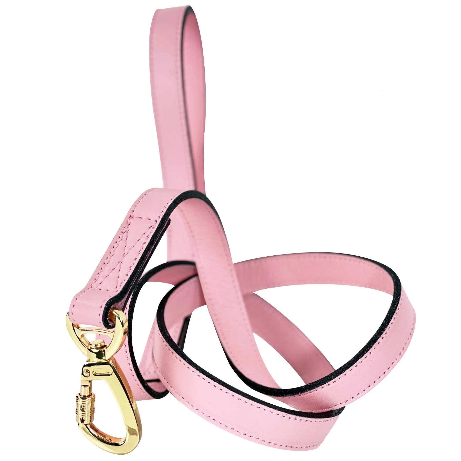 Hugs & Kisses Dog Leash in Sweet Pink & Gold